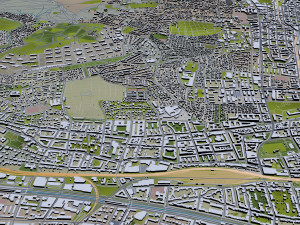 Vienna city Austria 50km 3D 모델