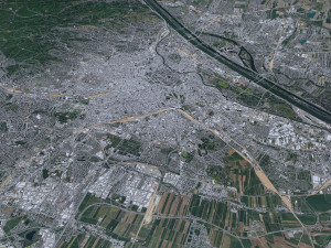 Vienna city Austria 50km 3D 모델