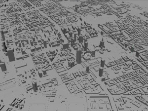 Warsaw city Poland 50km Modelo 3D