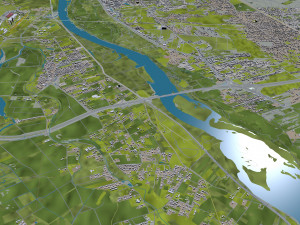 Warsaw city Poland 50km Modelo 3D