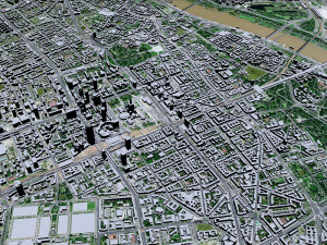 Warsaw city Poland 50km Modelo 3D
