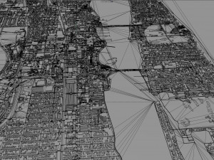 West Palm Beach city Florida USA 40km 3Dモデル