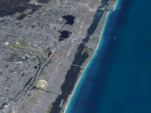 West Palm Beach city Florida USA 40km 3Dモデル
