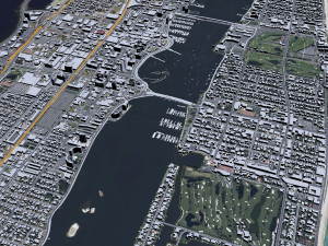 West Palm Beach city Florida USA 40km 3Dモデル