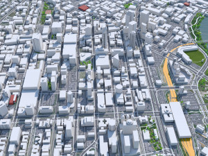 Winnipeg city Manitoba Canada 60km Modello 3D