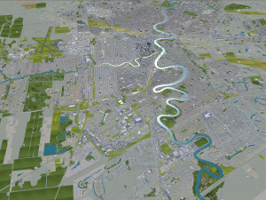 Winnipeg city Manitoba Canada 60km Modello 3D