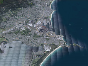 Wollongong city Australia 30km 3D Model