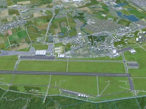Wroclaw city Poland 50km 3D Model