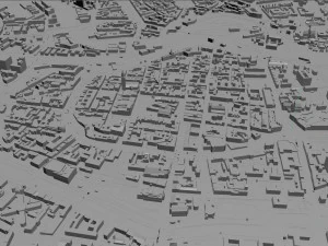 Wroclaw city Poland 50km 3D Model