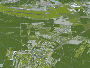 Wroclaw city Poland 50km 3D Model