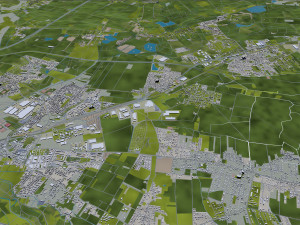 Wroclaw city Poland 50km 3D मॉडल
