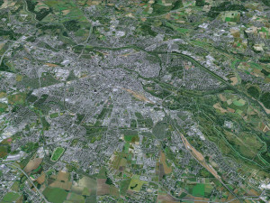 Wroclaw city Poland 50km 3D मॉडल