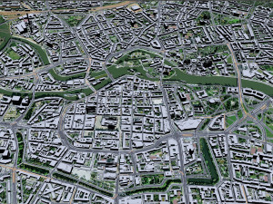 Wroclaw city Poland 50km 3D मॉडल