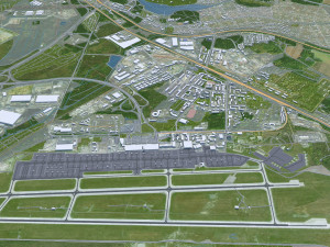 Yekaterinburg city Russia 70km 3D Model