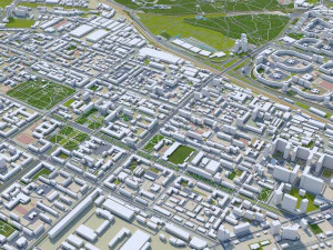 Citt&agrave; di Ekaterinburg Russia 70 km Modello 3D
