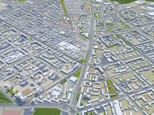 Yekaterinburg city Russia 70km 3D Model