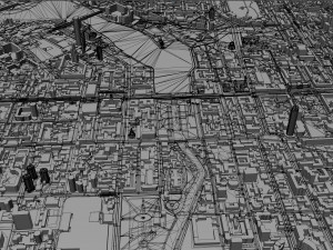 Yekaterinburg city Russia 70km 3D Model