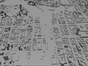 Yekaterinburg city Russia 70km 3D Model