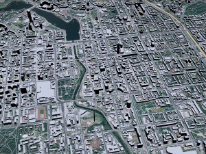 Yekaterinburg city Russia 70km 3D Model