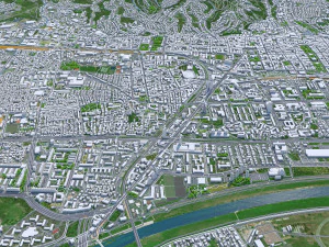 Kota Zagreb Kroasia 60km Model 3D