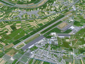 Zagreb city Croatia 60km 3D Model
