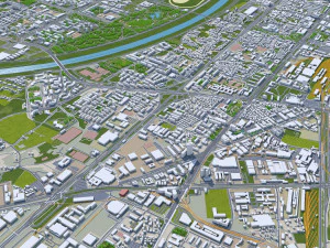 Kota Zagreb Kroasia 60km Model 3D
