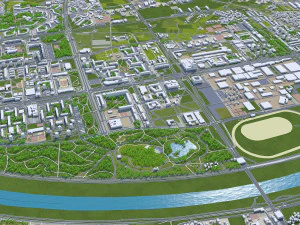 Kota Zagreb Kroasia 60km Model 3D