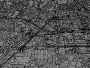 Zagreb city Croatia 60km 3D Model