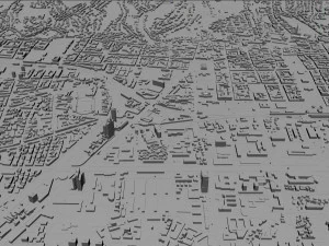 Kota Zagreb Kroasia 60km Model 3D