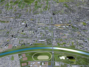 Kota Zagreb Kroasia 60km Model 3D
