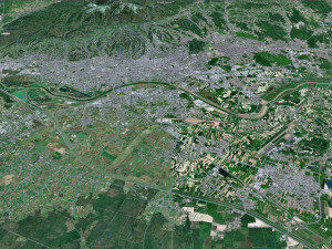 Zagreb city Croatia 60km 3D Model