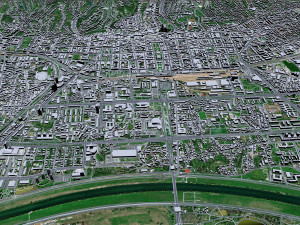 Zagreb city Croatia 60km 3D Model