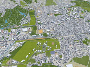 Kota Zagreb Kroasia 60km Model 3D