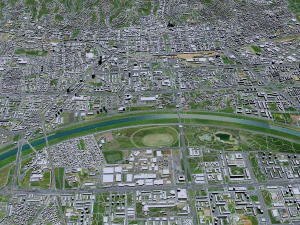 Kota Zagreb Kroasia 60km Model 3D