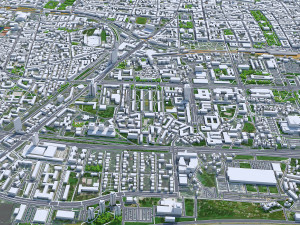 Zagreb city Croatia 60km 3D Model