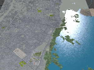 Abomey city Calavi Benin 10km 3D Model