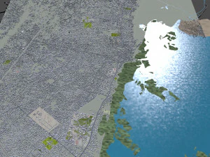 Abomey city Calavi Benin 10km 3D Model