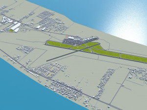 Acapulco de Juarez city Guerrero Mexico 40km 3D 모델