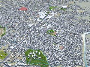 Acapulco de Juarez city Guerrero Mexico 40km 3D 모델