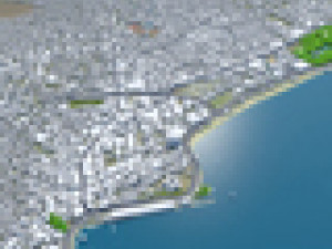 Acapulco de Juarez city Guerrero Mexico 40km 3D 모델