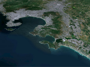 Acapulco de Juarez city Guerrero Mexico 40km 3D 모델