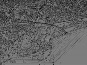 Acapulco de Juarez city Guerrero Mexico 40km 3D 모델