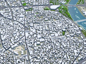 Місто Адана Туреччина 30 км 3D Модель