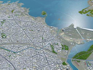 Місто Адана Туреччина 30 км 3D Модель