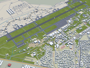 Adana city Turkey 30km 3D Model