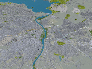 Adana city Turkey 30km 3D Model