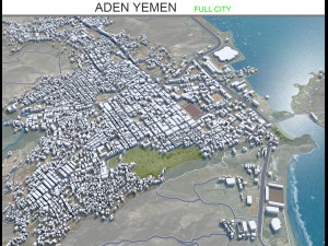 Aden city Yemen 35km Modelo 3D