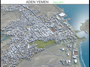 अदन शहर यमन 35 किमी 3D मॉडल