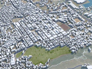Aden city Yemen 35km 3D Model