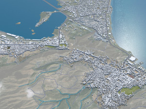 Aden city Yemen 35km 3Dモデル